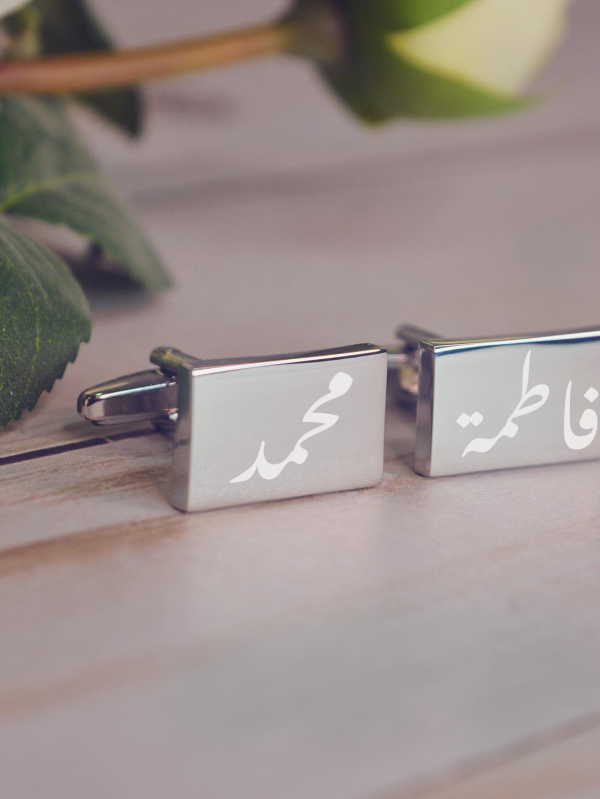 Engraving Rectangle Cufflinks